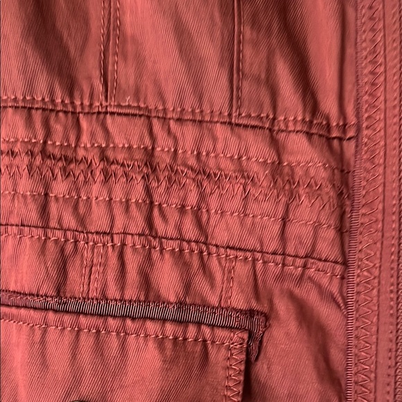 White House Black Market Red Utility Jacket with Zipper Closure - Picture 2 of 8